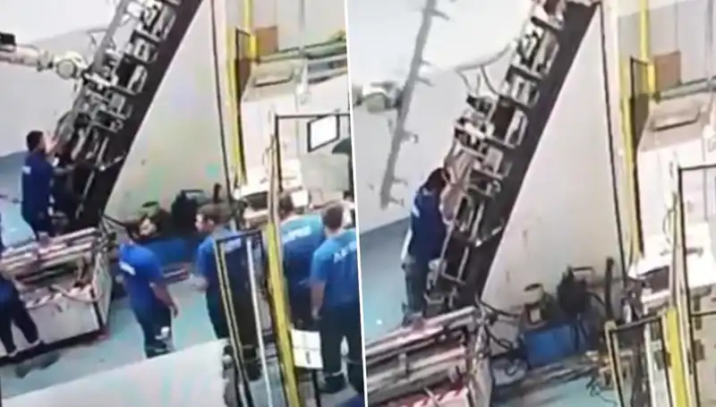 Fabrikada Faciaya Yol Açan Kaza: Makine Sırtına Saplandı
